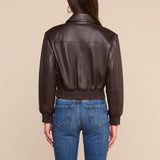 L'AGENCE - Clotilde Leather Bomber Jacket