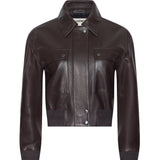 L'AGENCE - Clotilde Leather Bomber Jacket