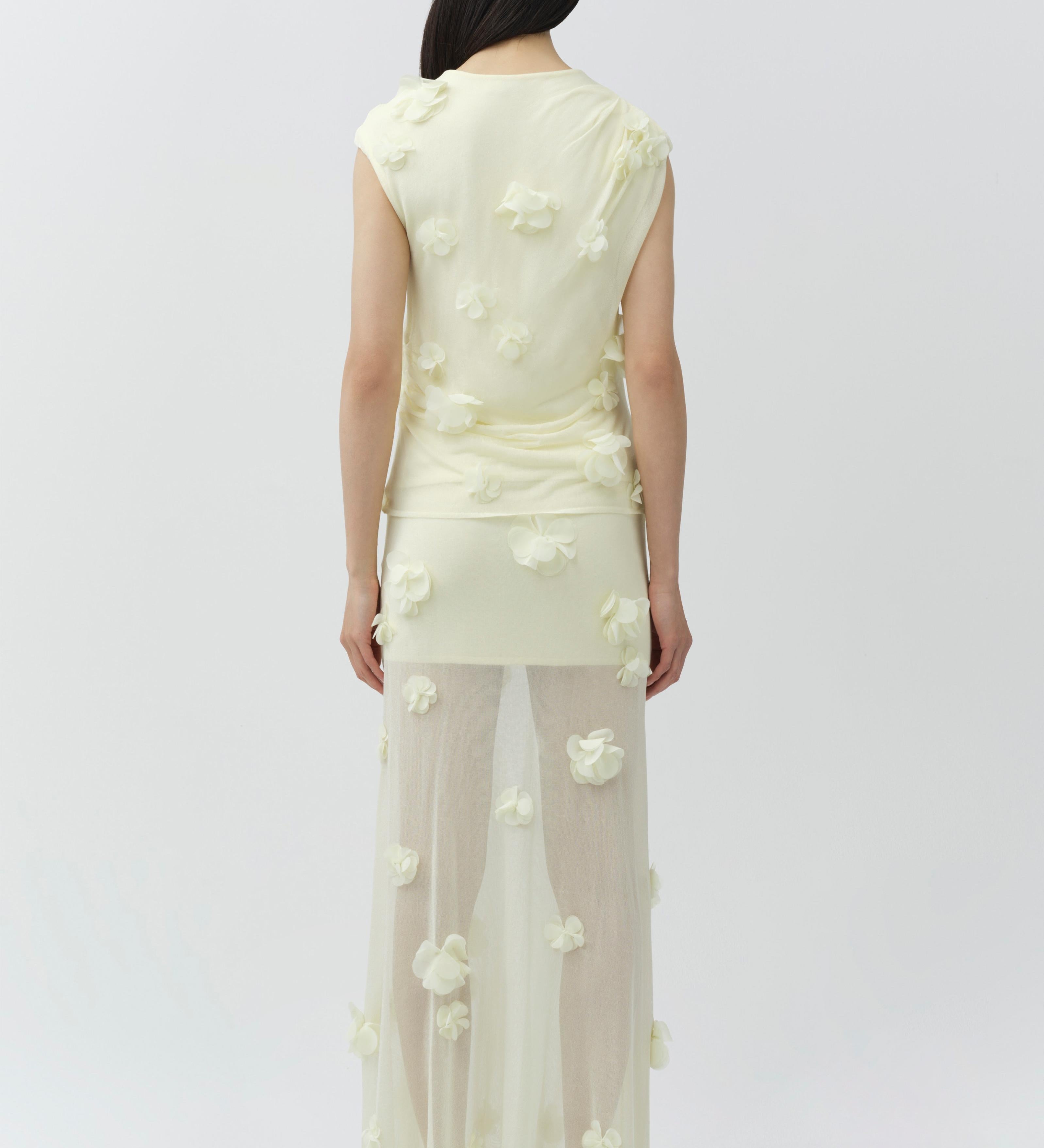 Simkhai - Cora Floral Applique Midi Skirt