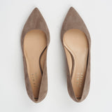 Jamie Haller - The Kitty Point in Taupe Suede