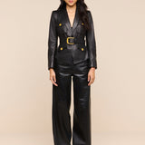 L'AGENCE - Wisteria Leather Blazer