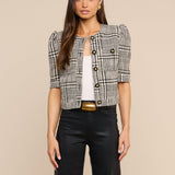 L'AGENCE - Allegra Cropped Tweed Jacket