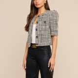 L'AGENCE - Allegra Cropped Tweed Jacket