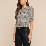 L'AGENCE - Allegra Cropped Tweed Jacket