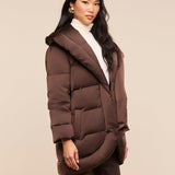 L'AGENCE - Glacier Shawl Puffer Jacket