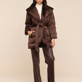 L'AGENCE - Glacier Shawl Puffer Jacket
