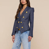 L'AGENCE - Solar Pinstriped Blazer