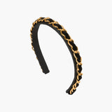 Jennifer Behr - Kason Headband -- Black Gold