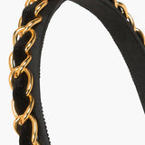 Jennifer Behr - Kason Headband -- Black Gold