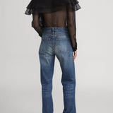 FRAME - The Organza Cape Top -- Black