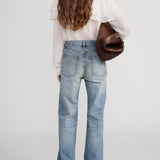 FRAME - The Silk Cape Blouse -- Cream
