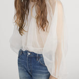 FRAME - The Sheer Balloon Blouse