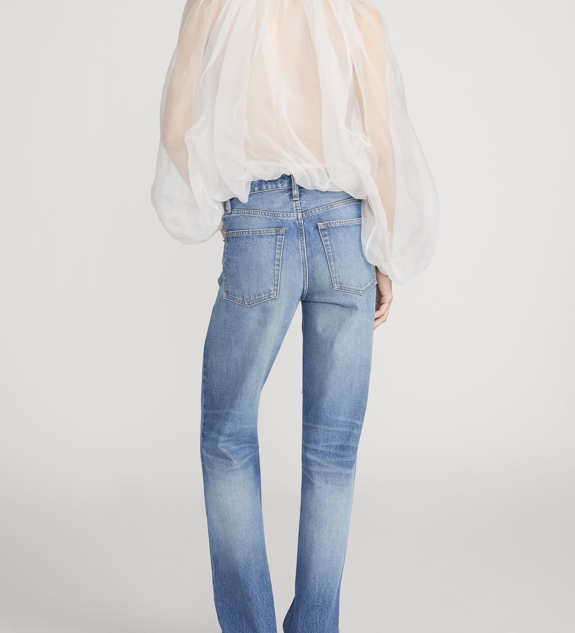 FRAME - The Sheer Balloon Blouse
