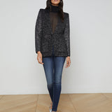 L'AGENCE - Leonora Sequin Knit Blazer