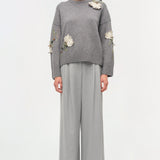 Simkhai - Dawna Floral Embellished Sweater