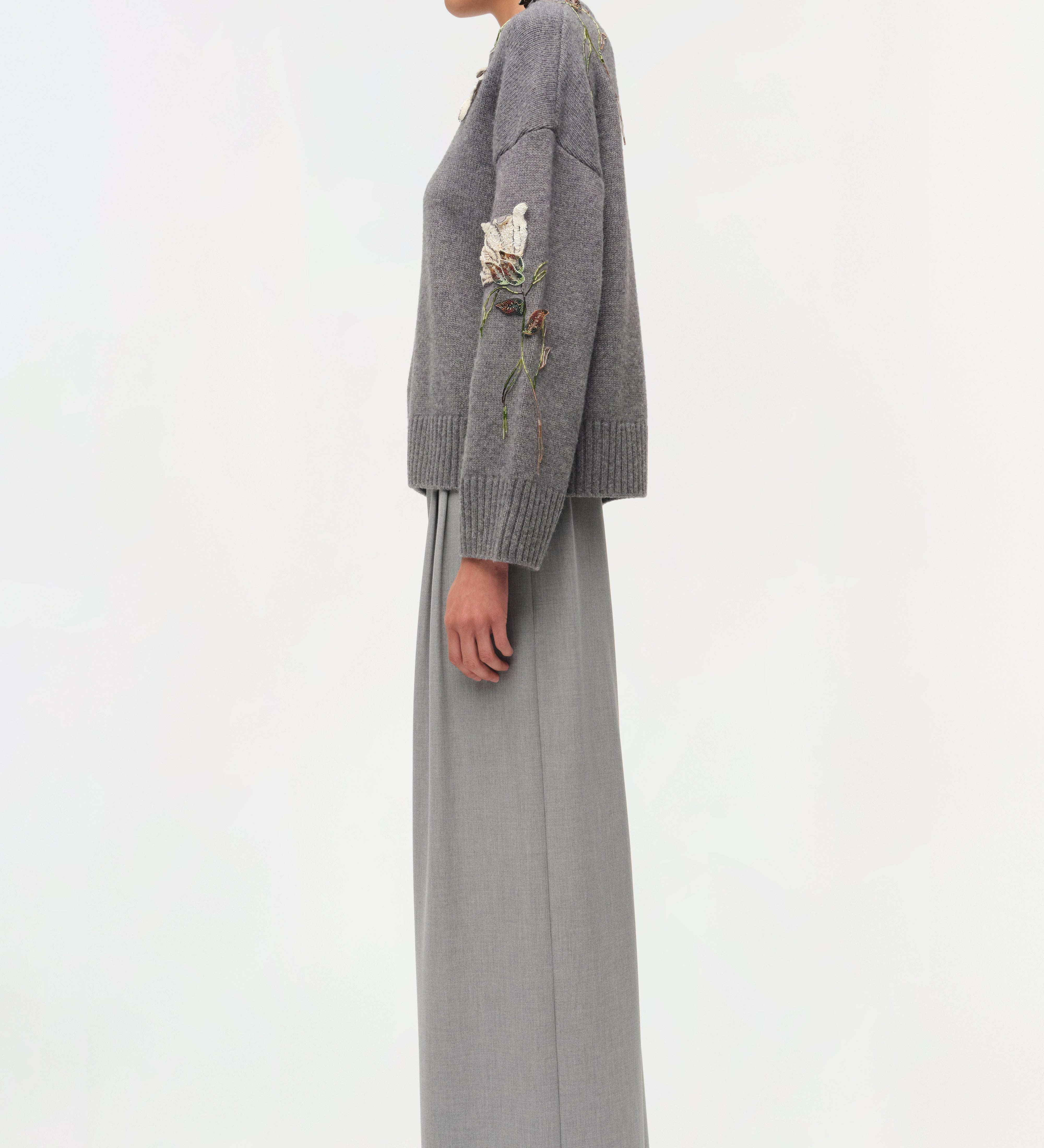 Simkhai - Dawna Floral Embellished Sweater