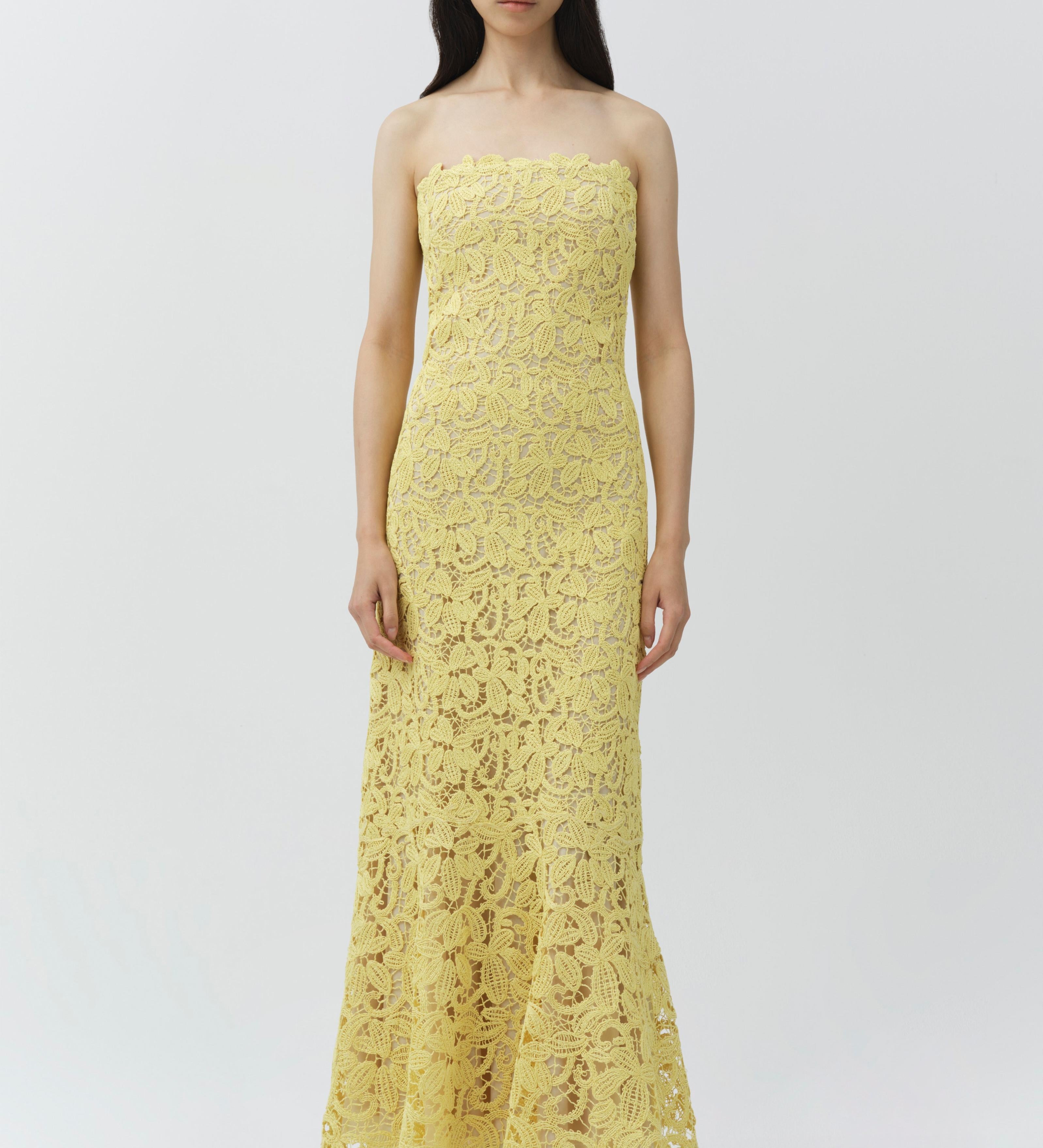 Simkhai - Sera Floral Raffia Bustier Midi Dress