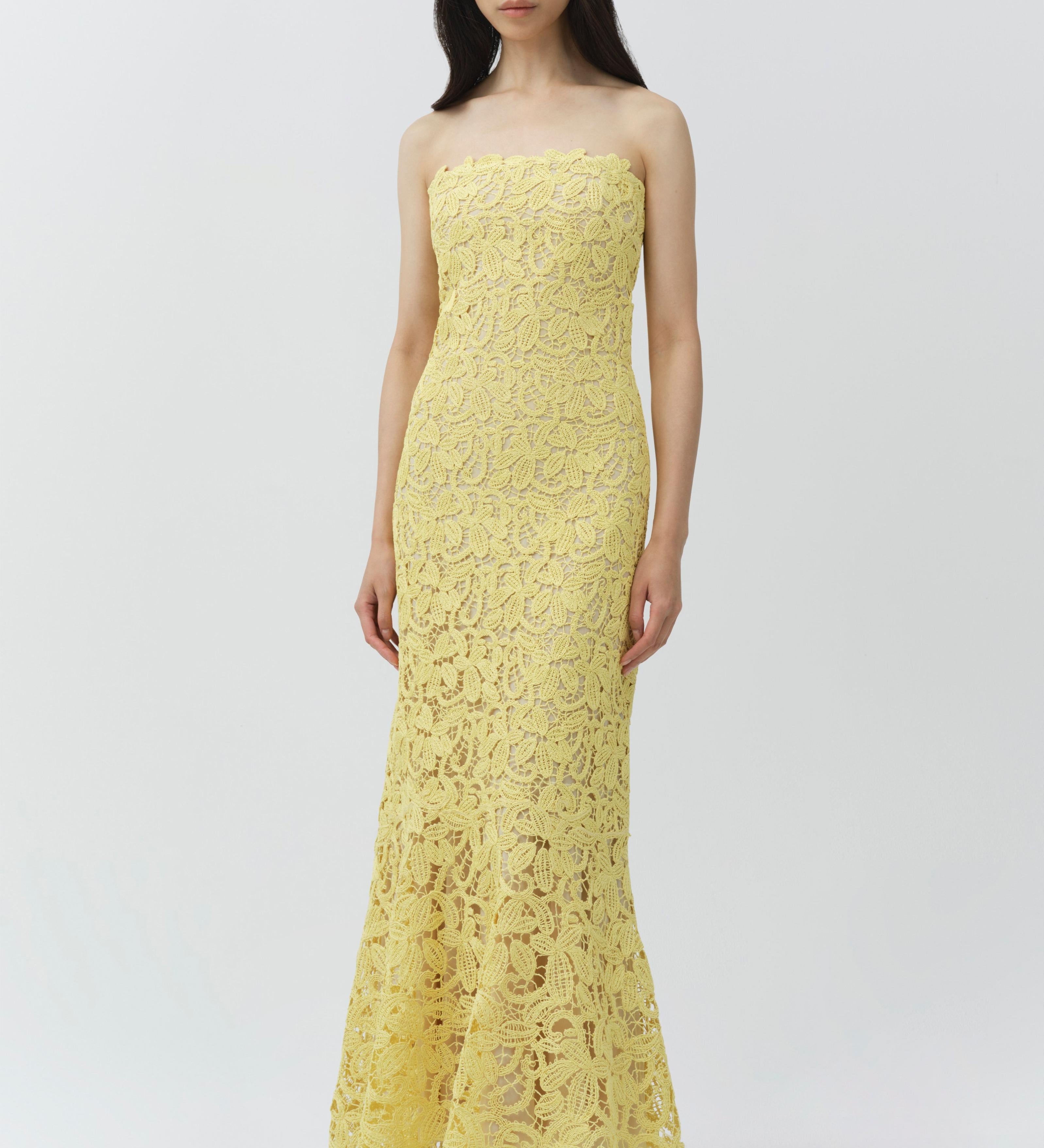 Simkhai - Sera Floral Raffia Bustier Midi Dress
