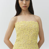 Simkhai - Sera Floral Raffia Bustier Midi Dress