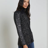 L'AGENCE - Leonora Sequin Knit Blazer