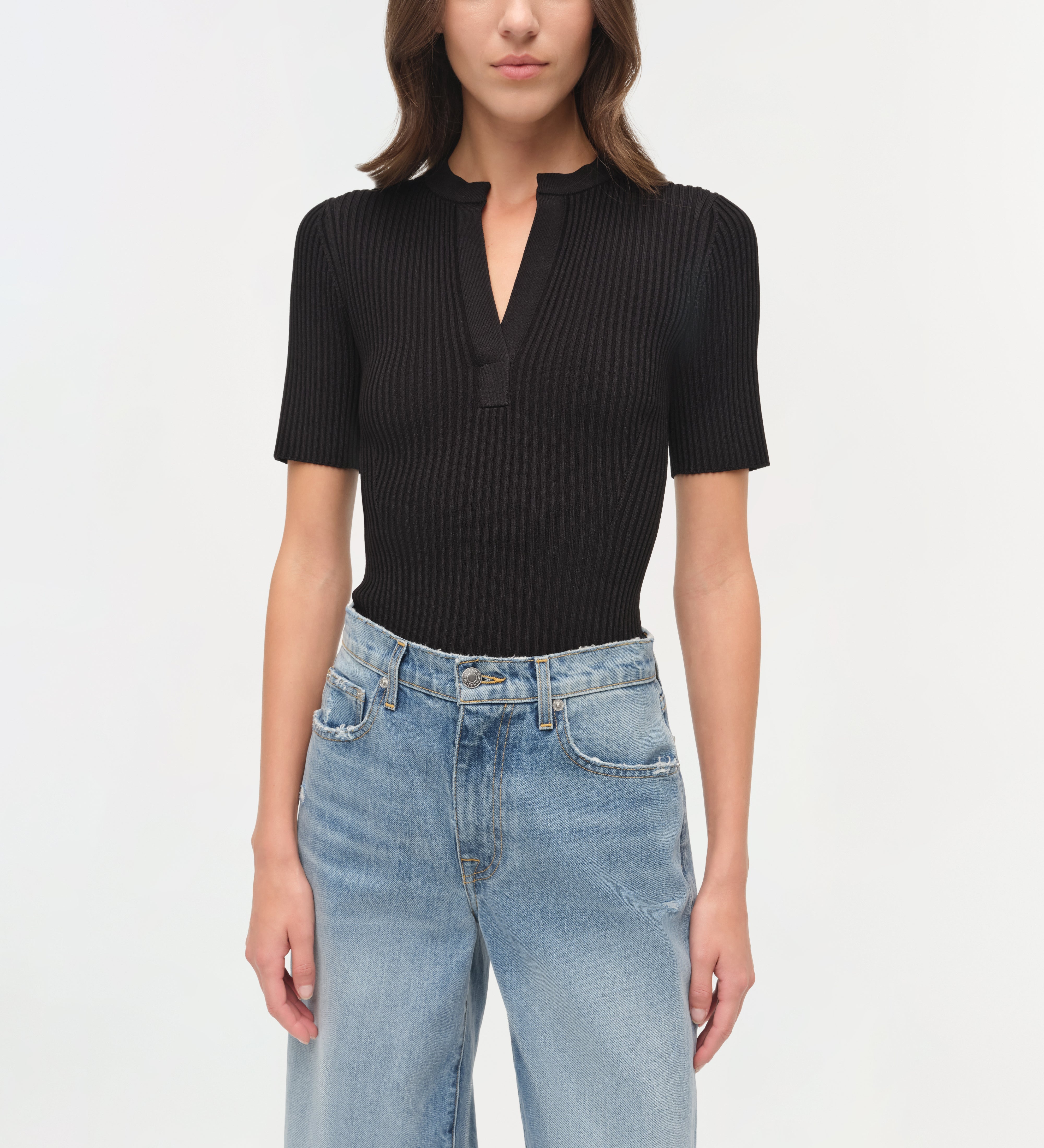 Simkhai - Willoughby Denim Straight Crop Pant