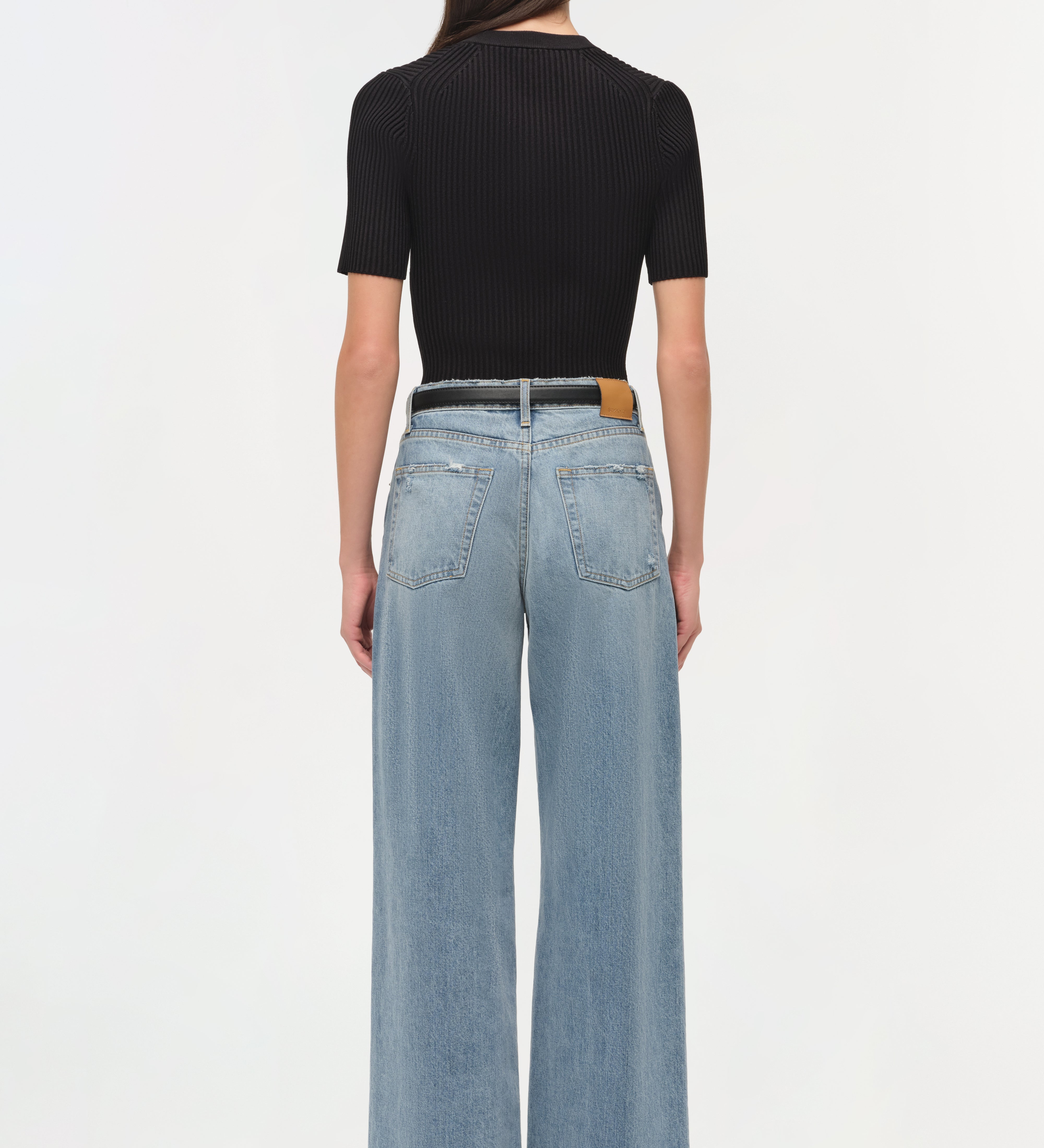 Simkhai - Willoughby Denim Straight Crop Pant