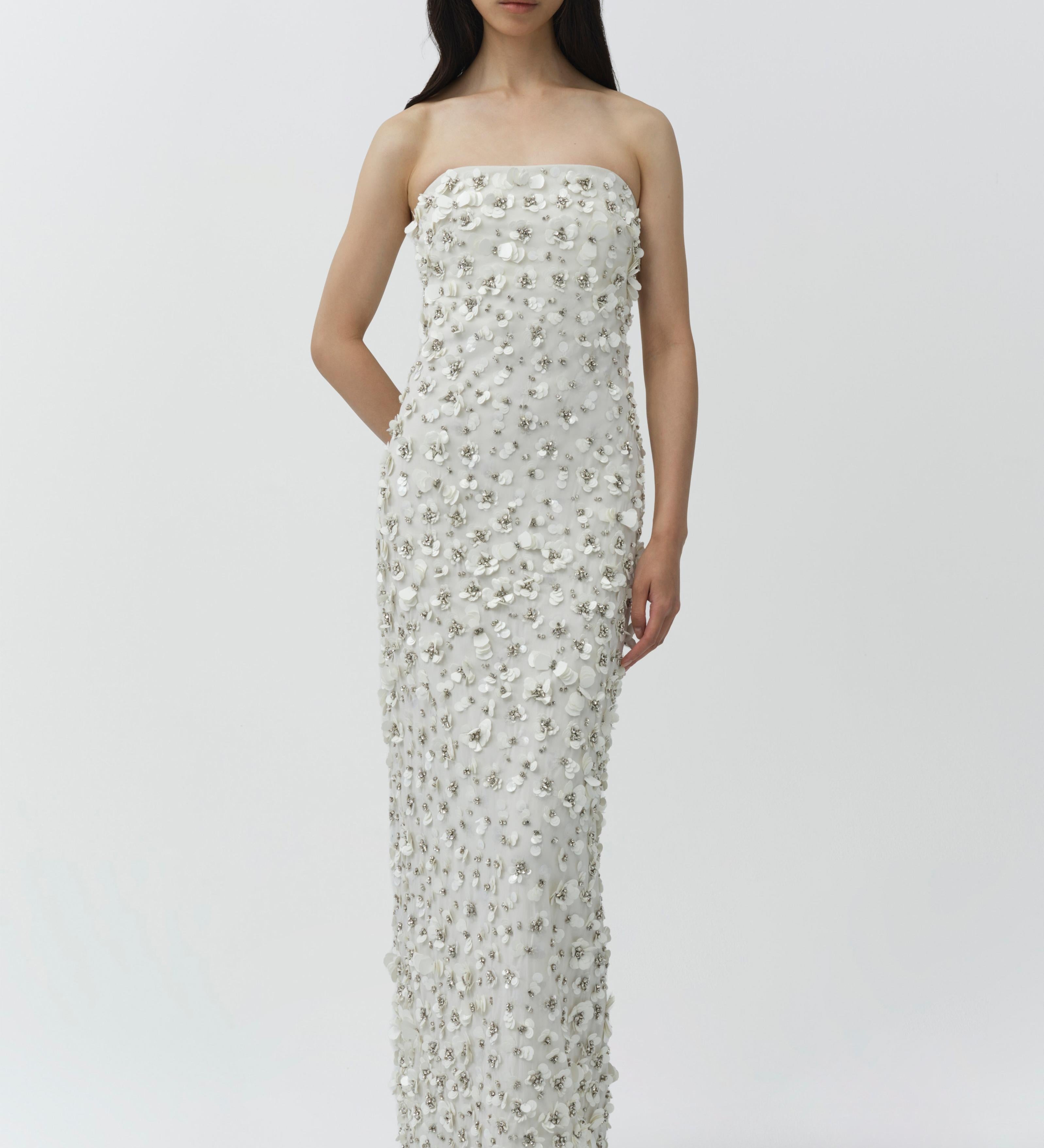 Simkhai - Serafina Strapless Embellished Gown