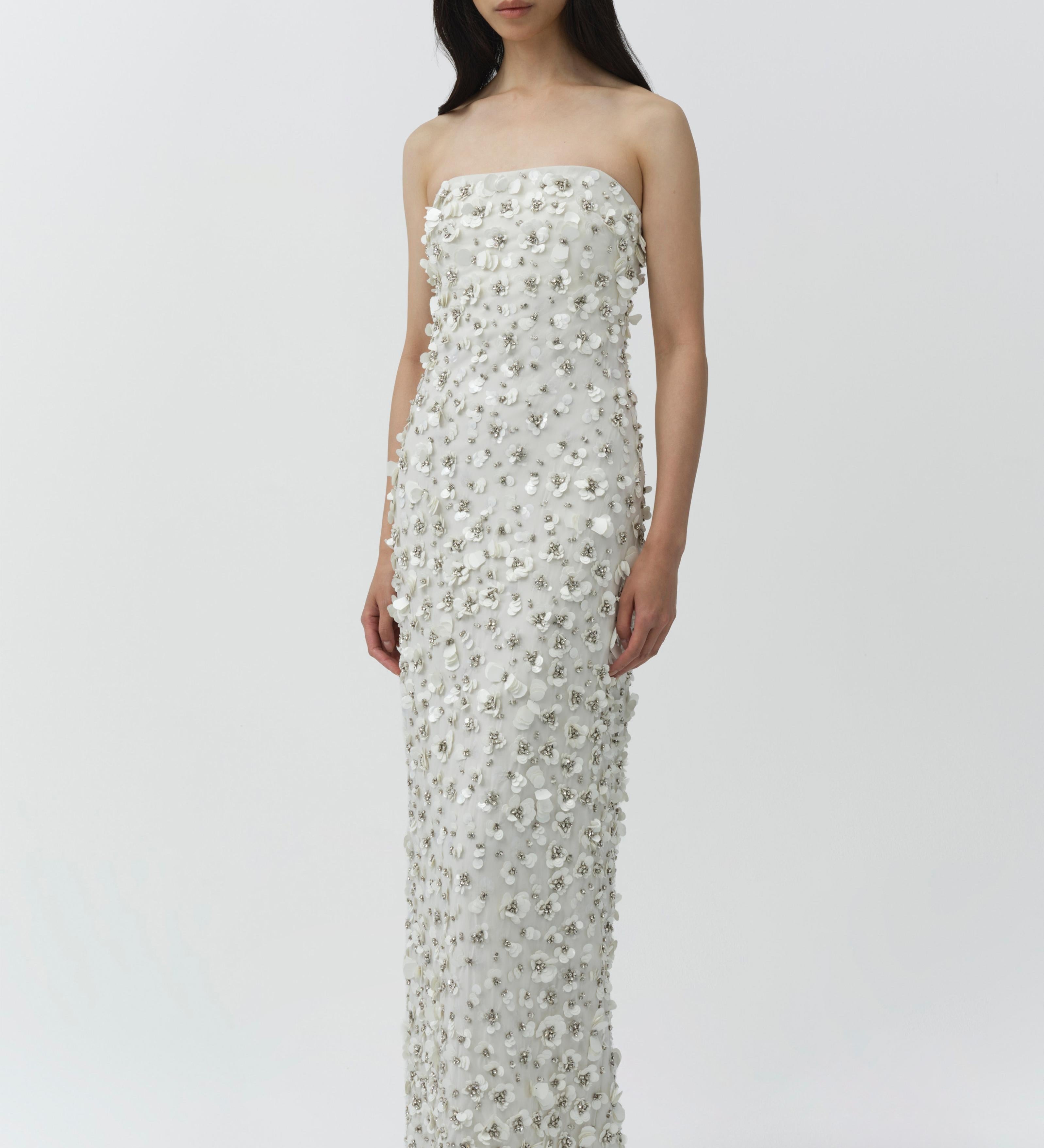 Simkhai - Serafina Strapless Embellished Gown