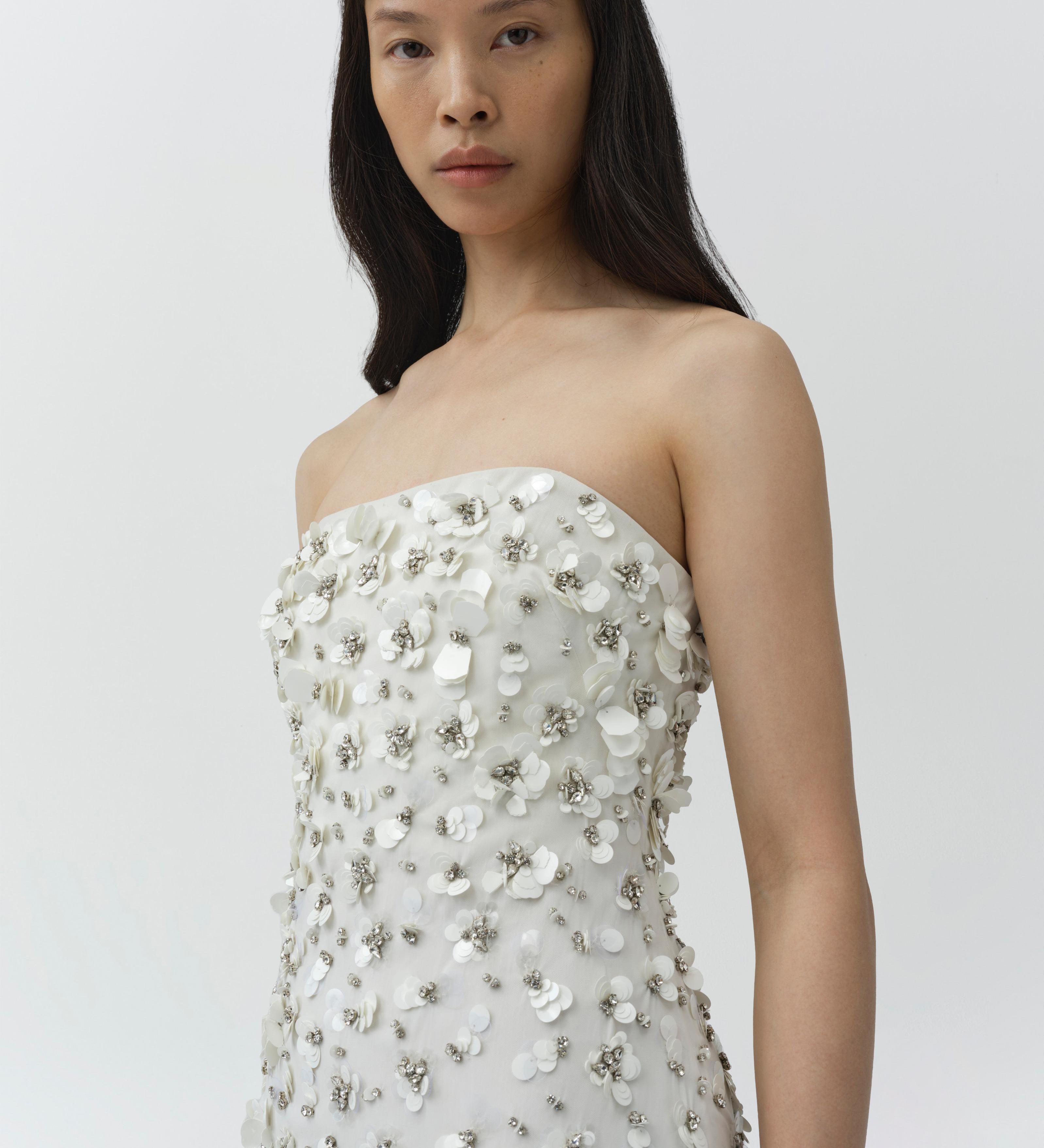 Simkhai - Serafina Strapless Embellished Gown