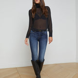 L'AGENCE - Toulon Silk Chiffon Turtleneck