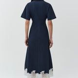 Simkhai - Nerris Cotton Faille Lace Midi Dress