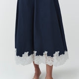 Simkhai - Nerris Cotton Faille Lace Midi Dress