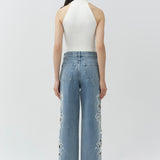 Simkhai - Porter Embroidered Jean