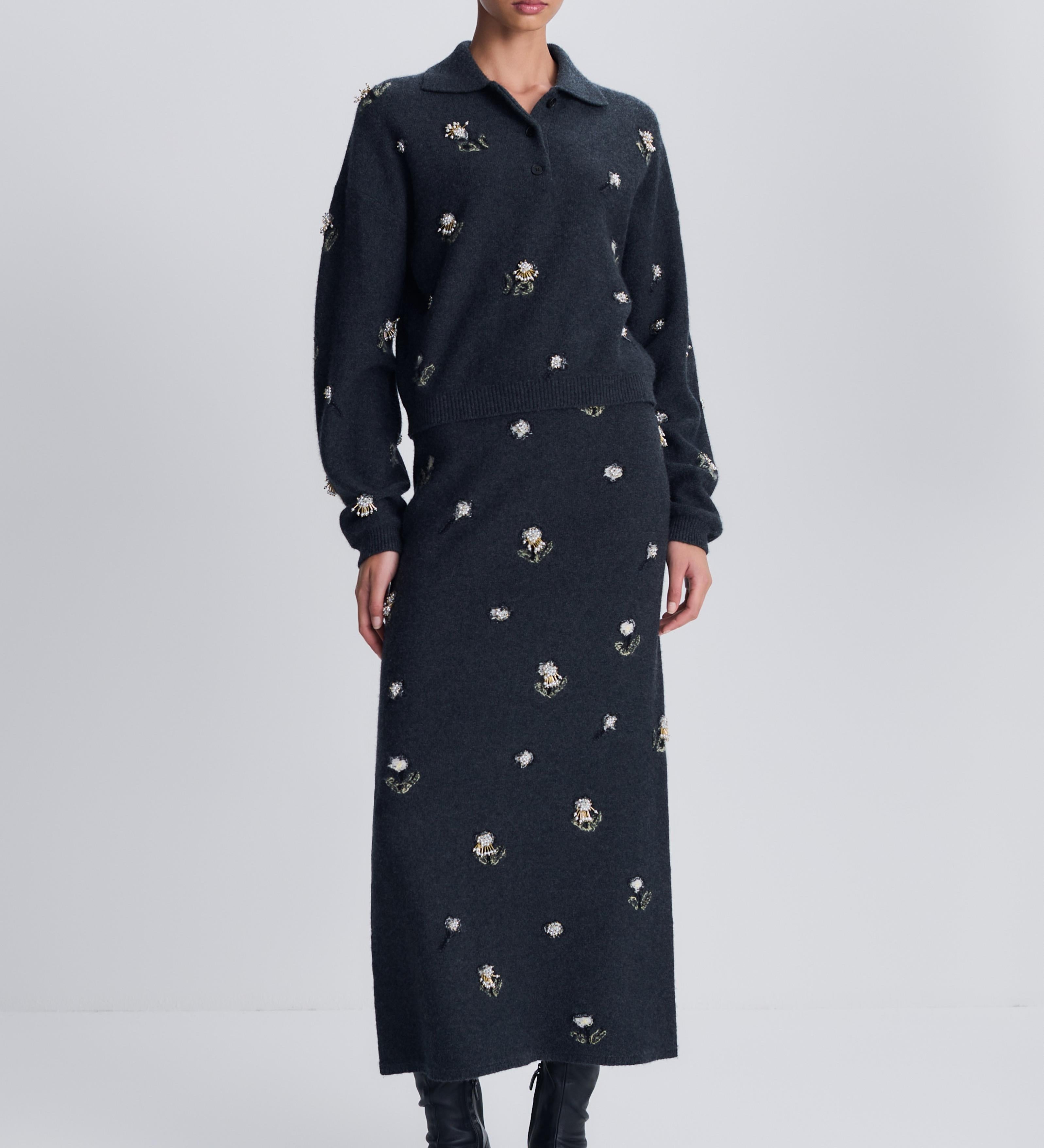 Simkhai - Zarelle Embellished Wool Cashmere Polo