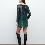 TWP - Mini T Shirt Dress in Fishscale Sequins