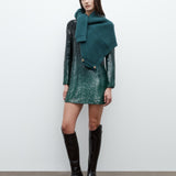 TWP - Mini T Shirt Dress in Fishscale Sequins
