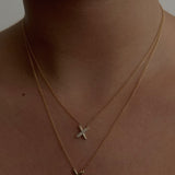 Kinn - Two Toned Eternal Bond X Diamond Necklace