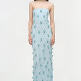 Simkhai - Iridessa Embellished Lattice Bustier Gown