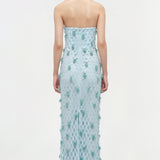 Simkhai - Iridessa Embellished Lattice Bustier Gown