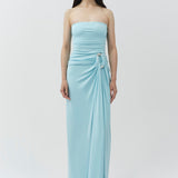 Simkhai - Emma Strapless Draped Jersey Bustier Gown