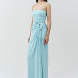 Simkhai - Emma Strapless Draped Jersey Bustier Gown