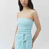 Simkhai - Emma Strapless Draped Jersey Bustier Gown