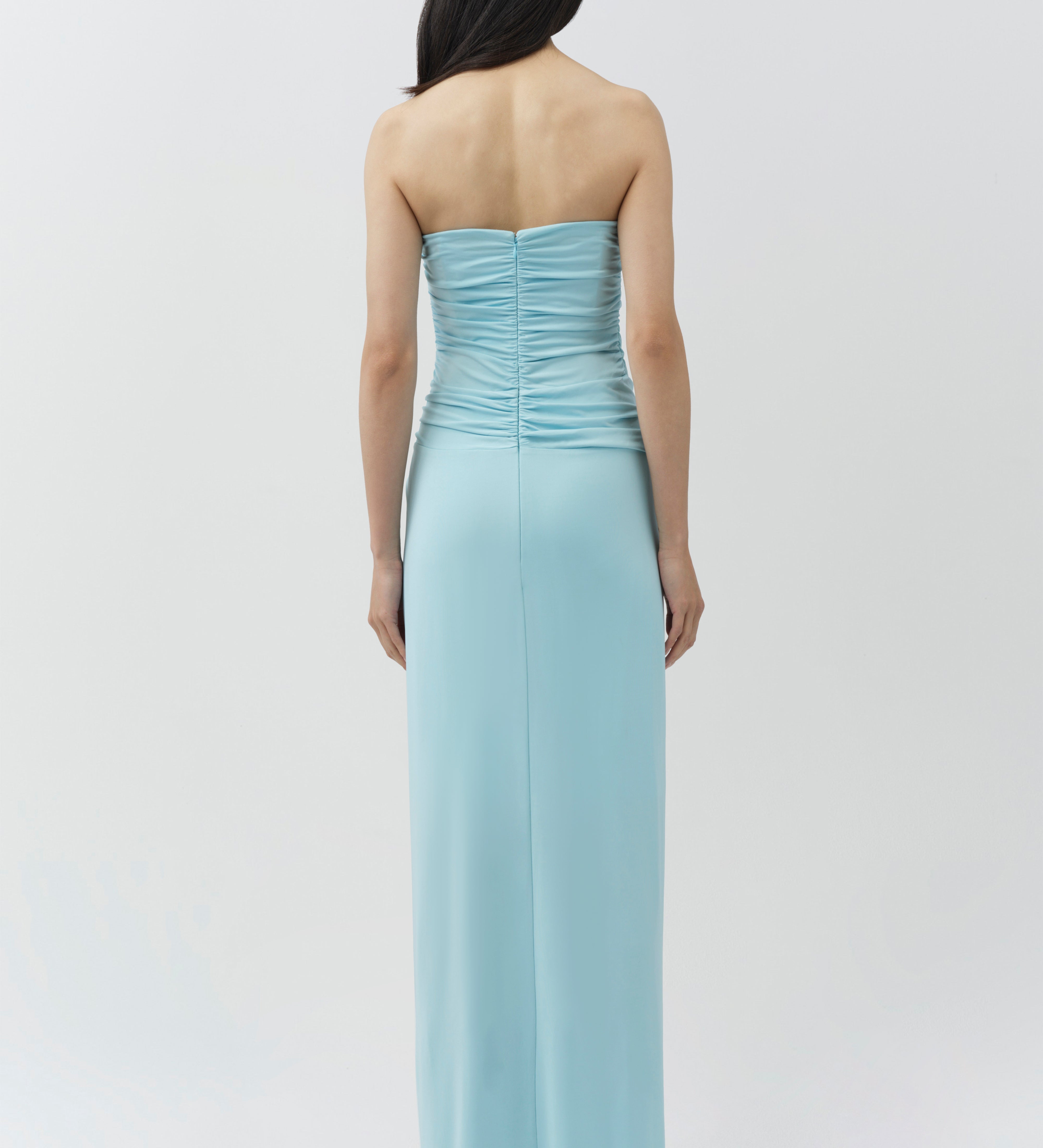 Simkhai - Emma Strapless Draped Jersey Bustier Gown