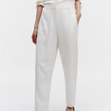 TWP - Jetties Beach Pant with Fly Front in Coated Viscose Linen