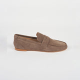 Jamie Haller - The Penny Loafer in Taupe Suede