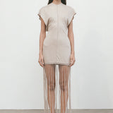 Faithfull - Ines Fringe Dress Oatmeal - Final Sale