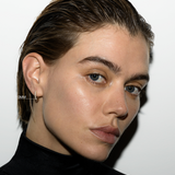 Dorsey - PAVÉ HUGGIE EARRING IN MOISSANITE