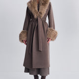 Simkhai - Kinsley Faux Fur Wool Coat