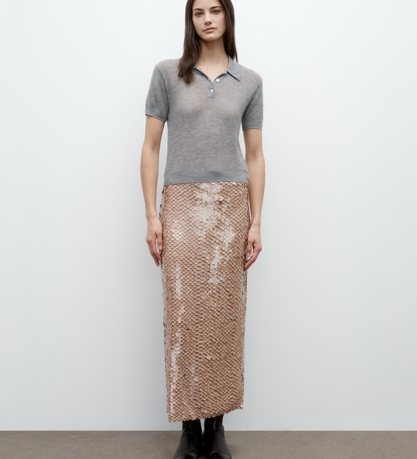 TWP - Gwyneth Skirt in Paillettes on Mesh