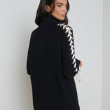 L'AGENCE - Nola Lace-Up Turtleneck